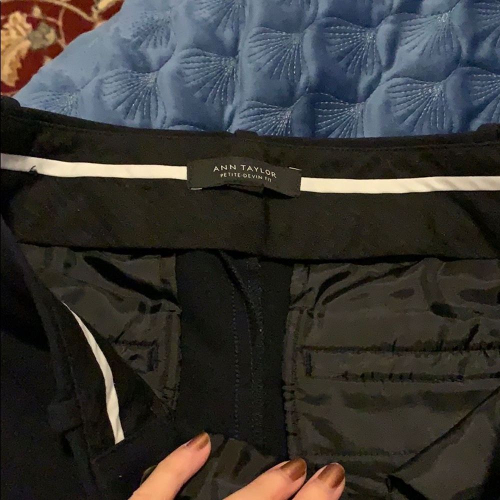 Navy petite devin pant
